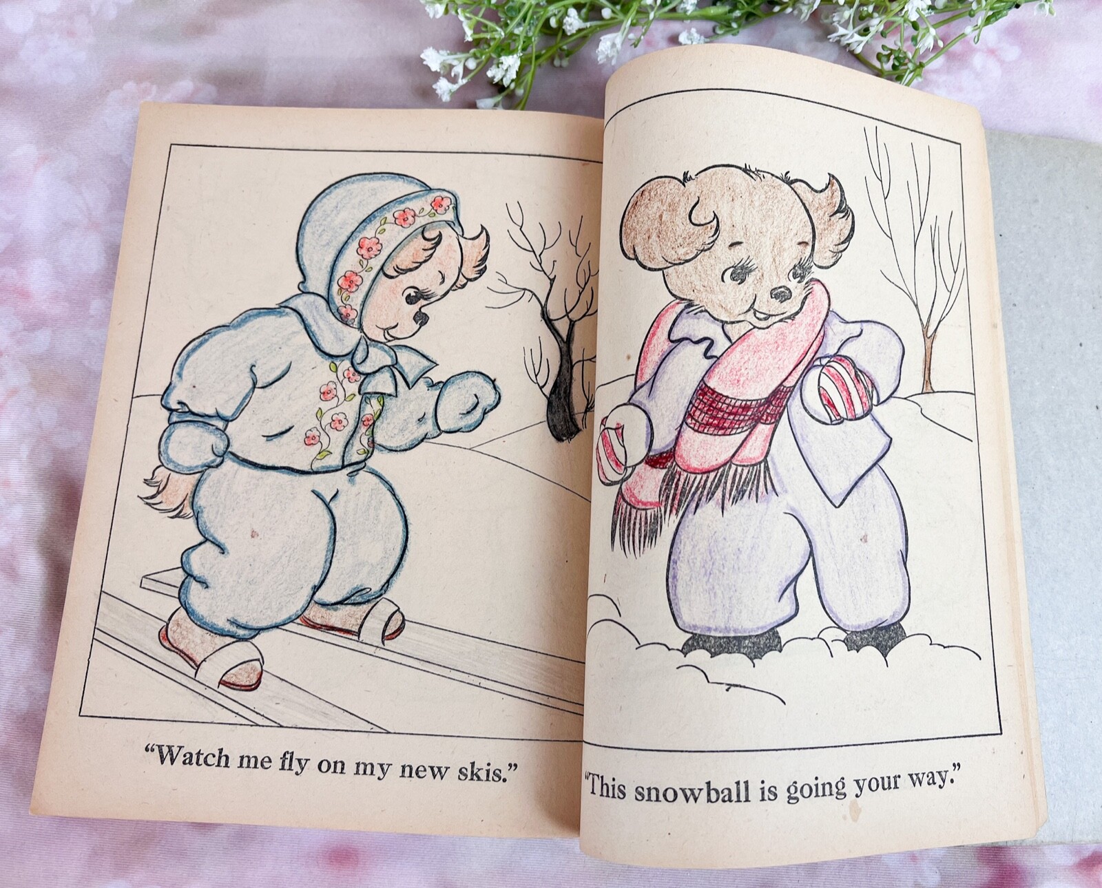 1946 Whitman Publishing BIG BIG PAINT BOOK Children’s Coloring Book *READ*