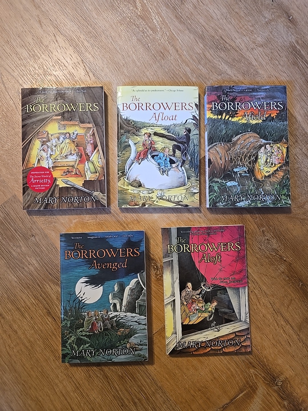 The Complete Adventures of the Borrowers 5 Books by Mary Norton