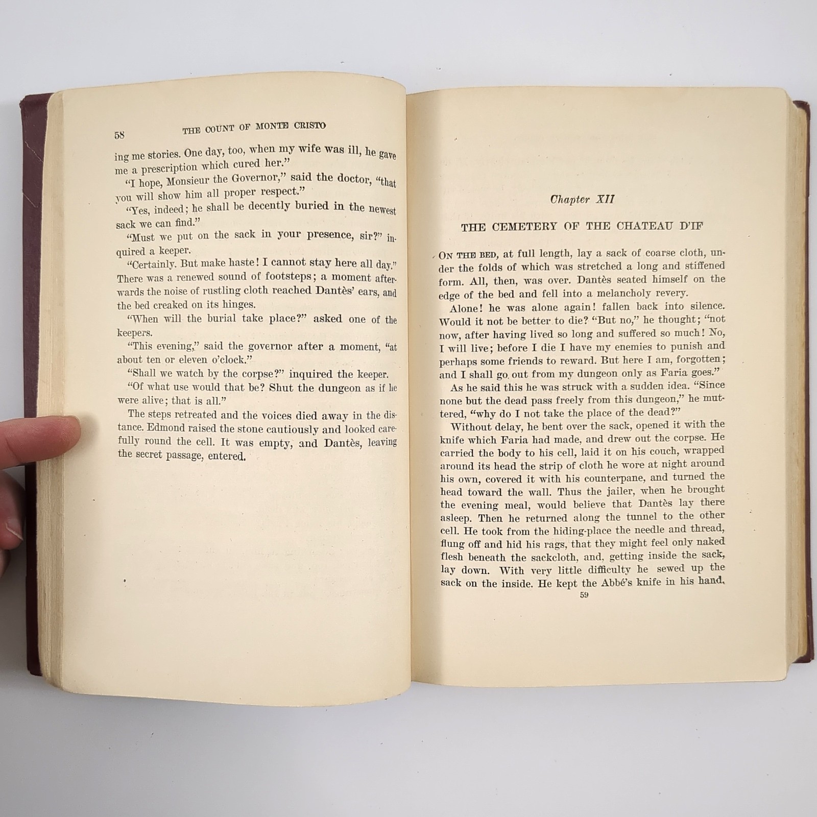 Count of Monte Cristo Adapted Adventure Hardcover Book Alexandre Dumas 1945