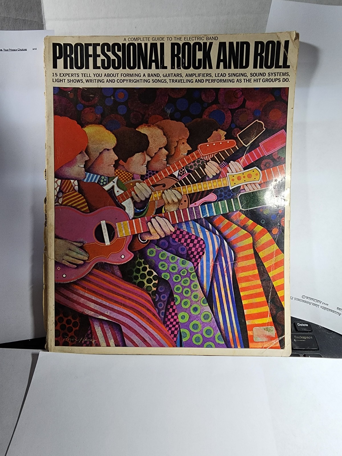 Professional Rock and Roll Book Collier Books 1967 1st Ed 94 pages GOOD B6