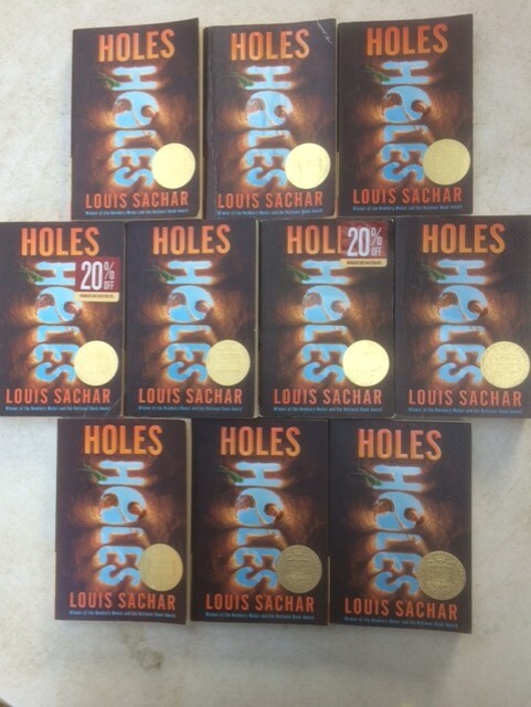 HOLES Class Set Louis Sachar Newbery Guided Reading lot of 10