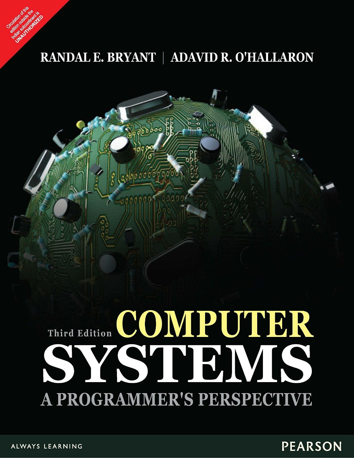 COMPUTER SYSTEMS:PROGRAMMER’S PERSPECTIVE 3RD INTL ED “Free Ship from USA”