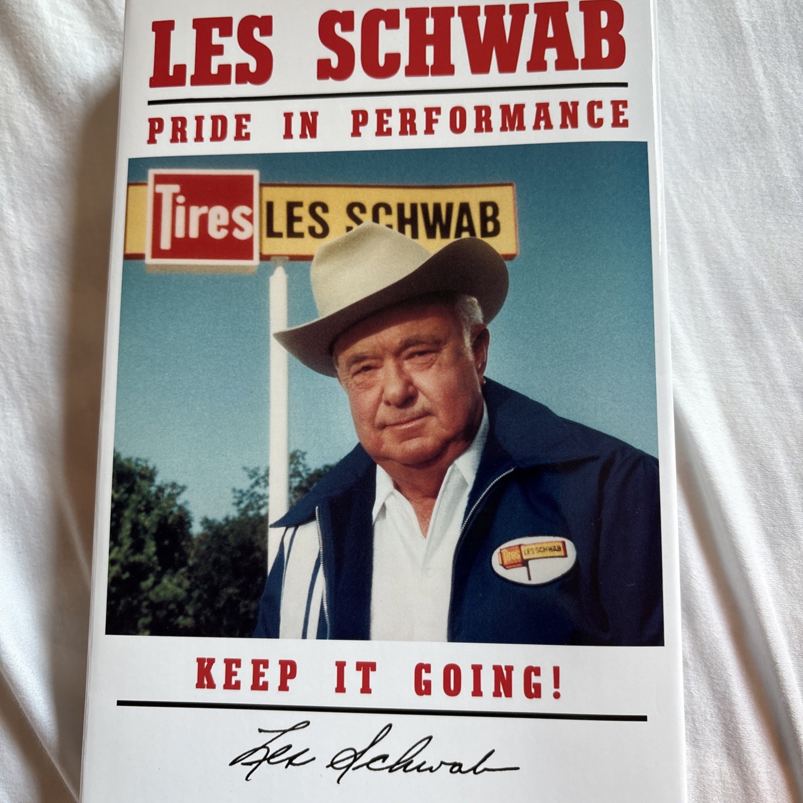 SALE! FREE SHIPPING! Les Schwab Pride in Performance Keep It Going NEW Hardcover