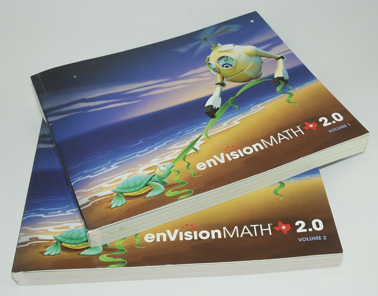 ENVISION MATH 2.0 – GRADE K VOLUME 1 & 2 – Workbooks – Texas Pearson *Good Cond