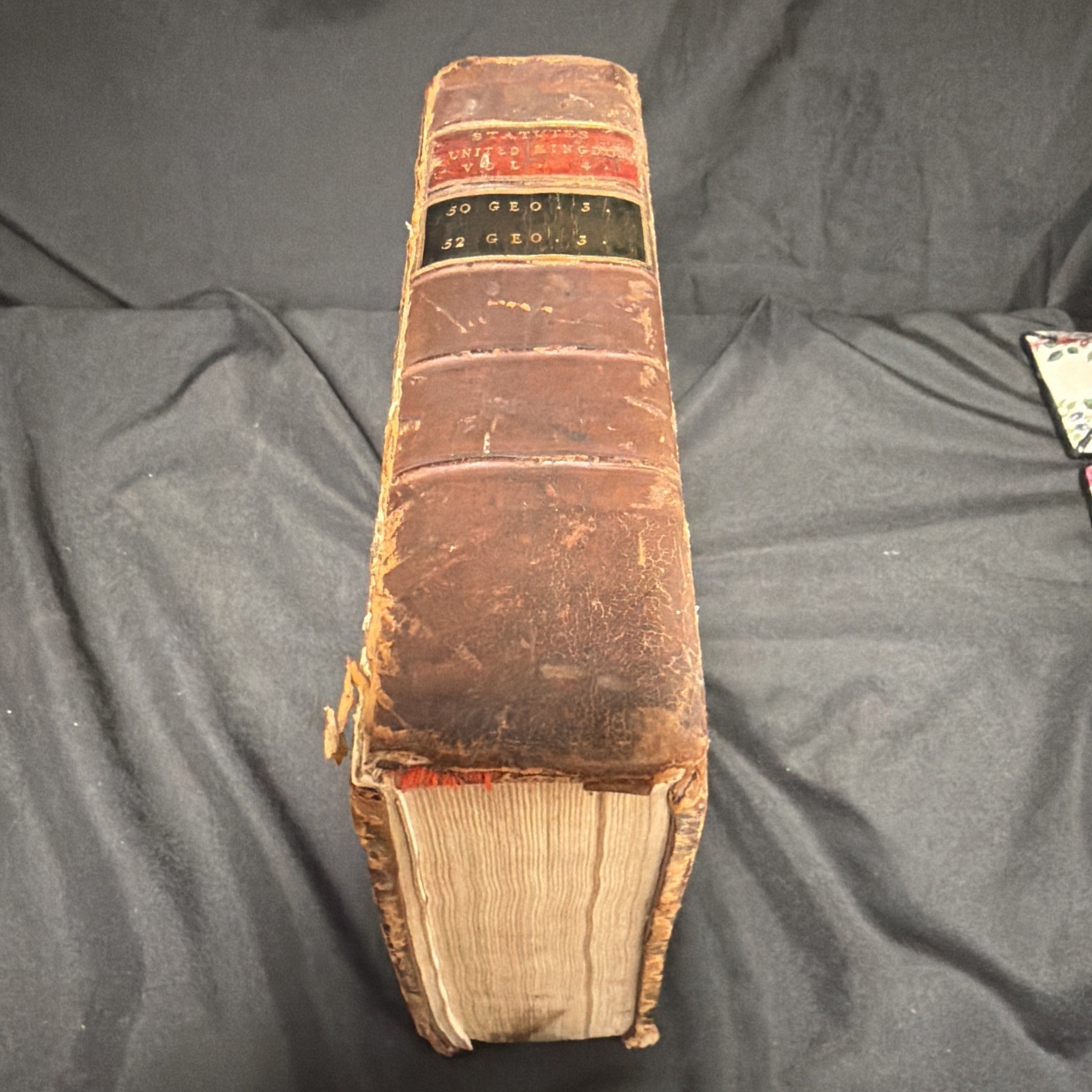 The Statutes of United Kingdom George III 1810-1812 Vol 4 huge Book – SKU (1909)