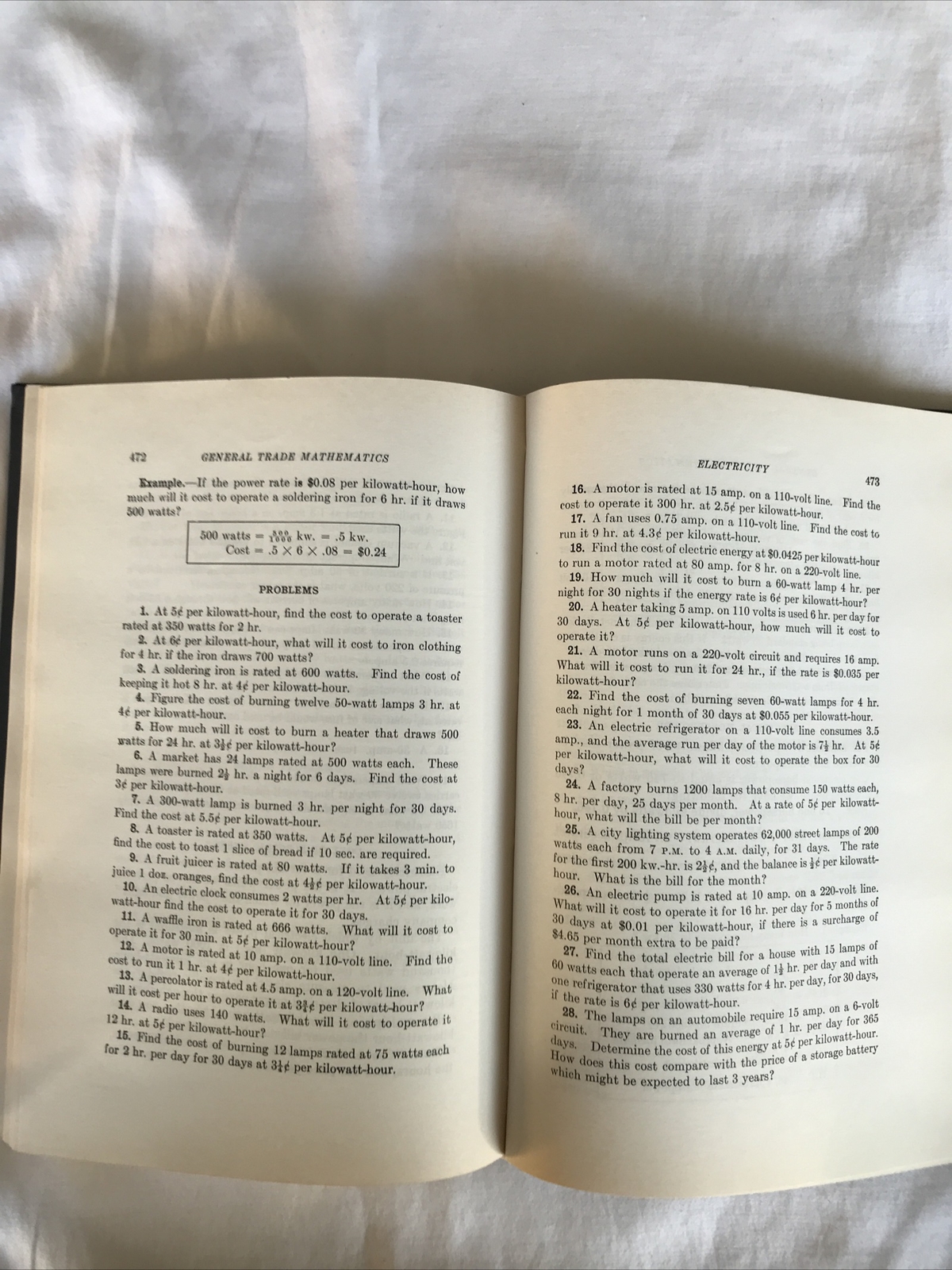 General Trade Mathematics/Edwin P. VanLeuven, B.S./2nd Edition/1942,1952 *