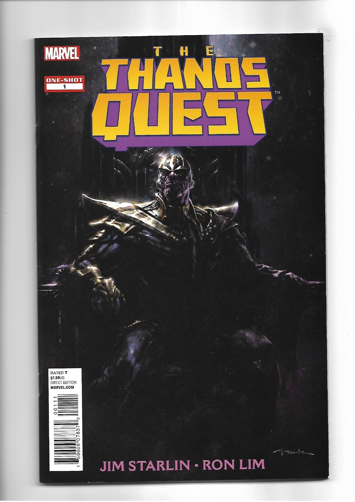 Marvel comics – Thanos Quest #1 (Nov’12) One-Shot Near Mint
