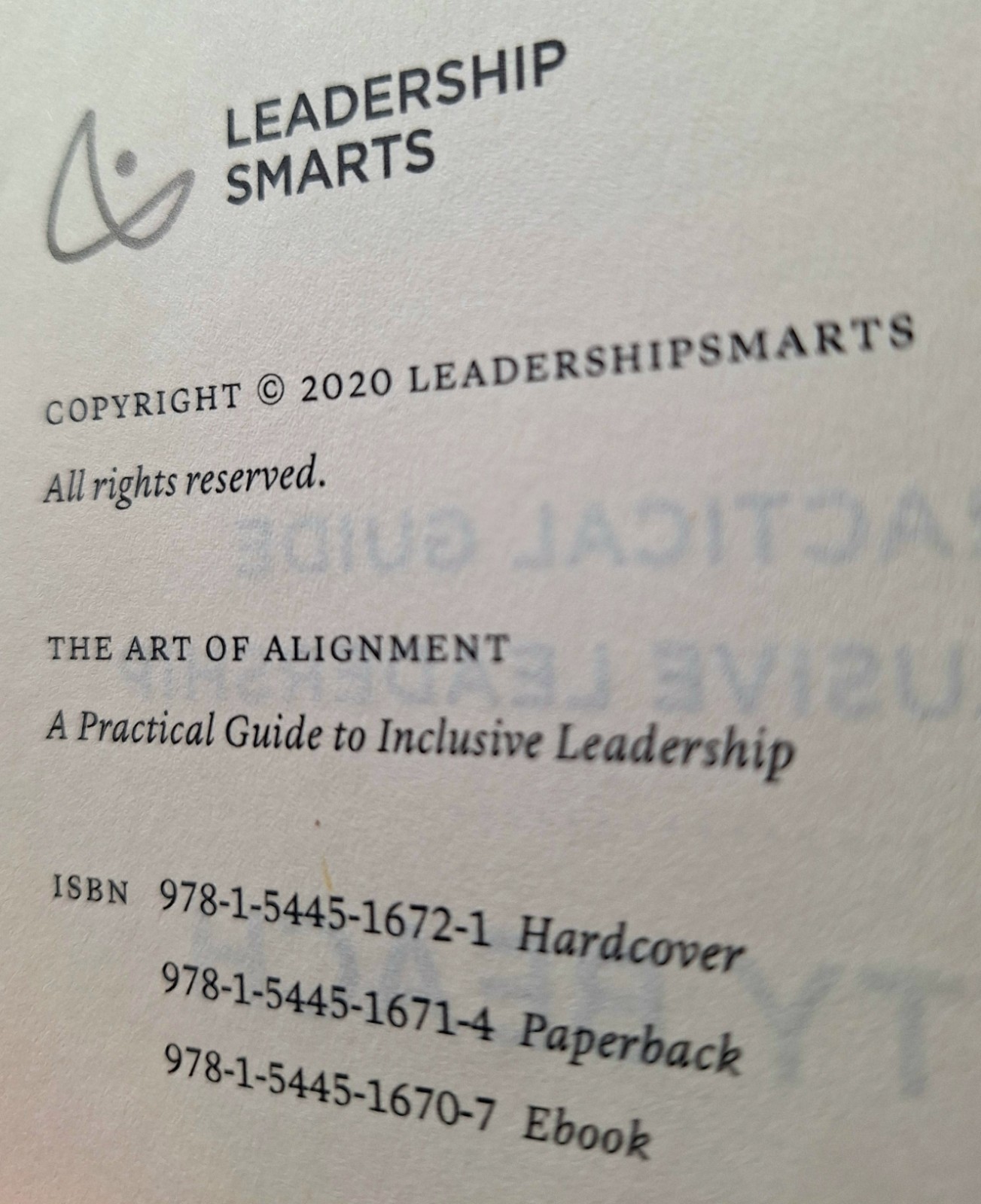 The Art of Alignment – A Practical Guide Hbk by Patty Beach INSCRIBED (1st Name)