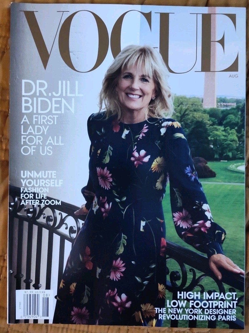 Vogue Magazine August 2021 DR Jill Biden: A First Lady For All Of Us Brand New