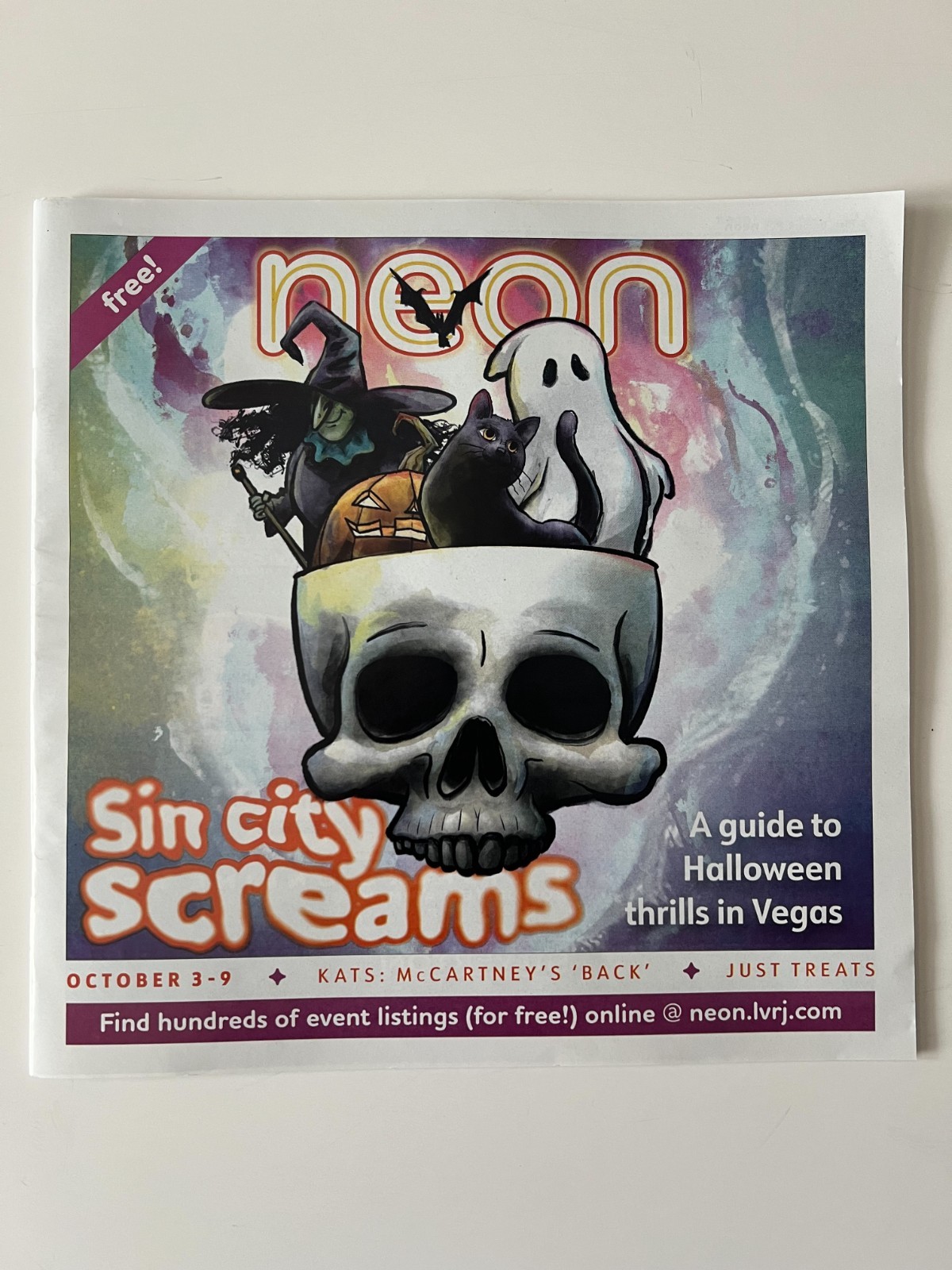 HALLOWEEN THRILLS GUIDE * PAUL MCCARTNEY October 3 2025 LAS VEGAS NEON MAGAZINE