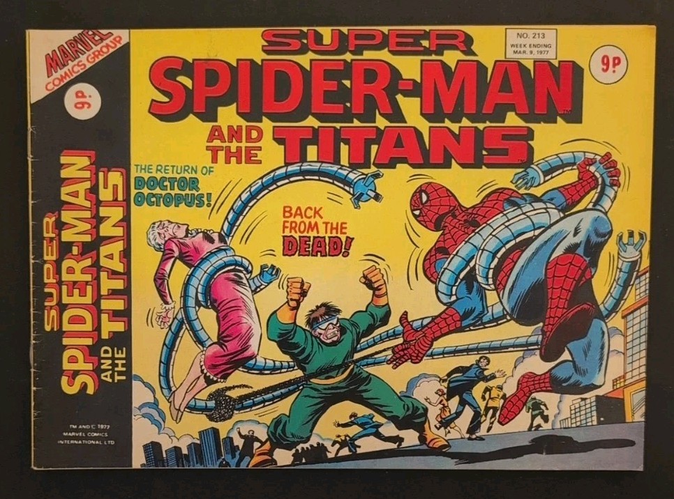 Super Spider-Man and the Titans 210 212 213 215 216 217 Marvel UK Lot