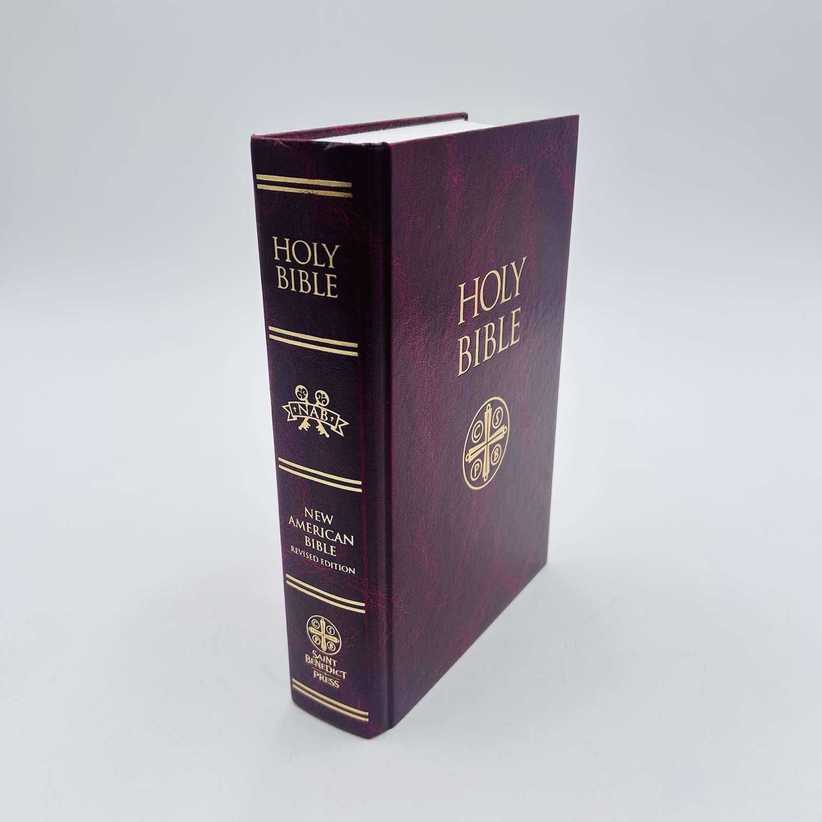 new Holy Bible : New American Bible, Burgundy, Hardcover Index Tab St Benedict
