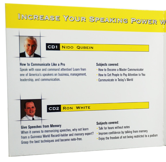 Public Speaking Success on 4 AUDIO CDs ~ Featuring Brian Tracy, Ron White & More