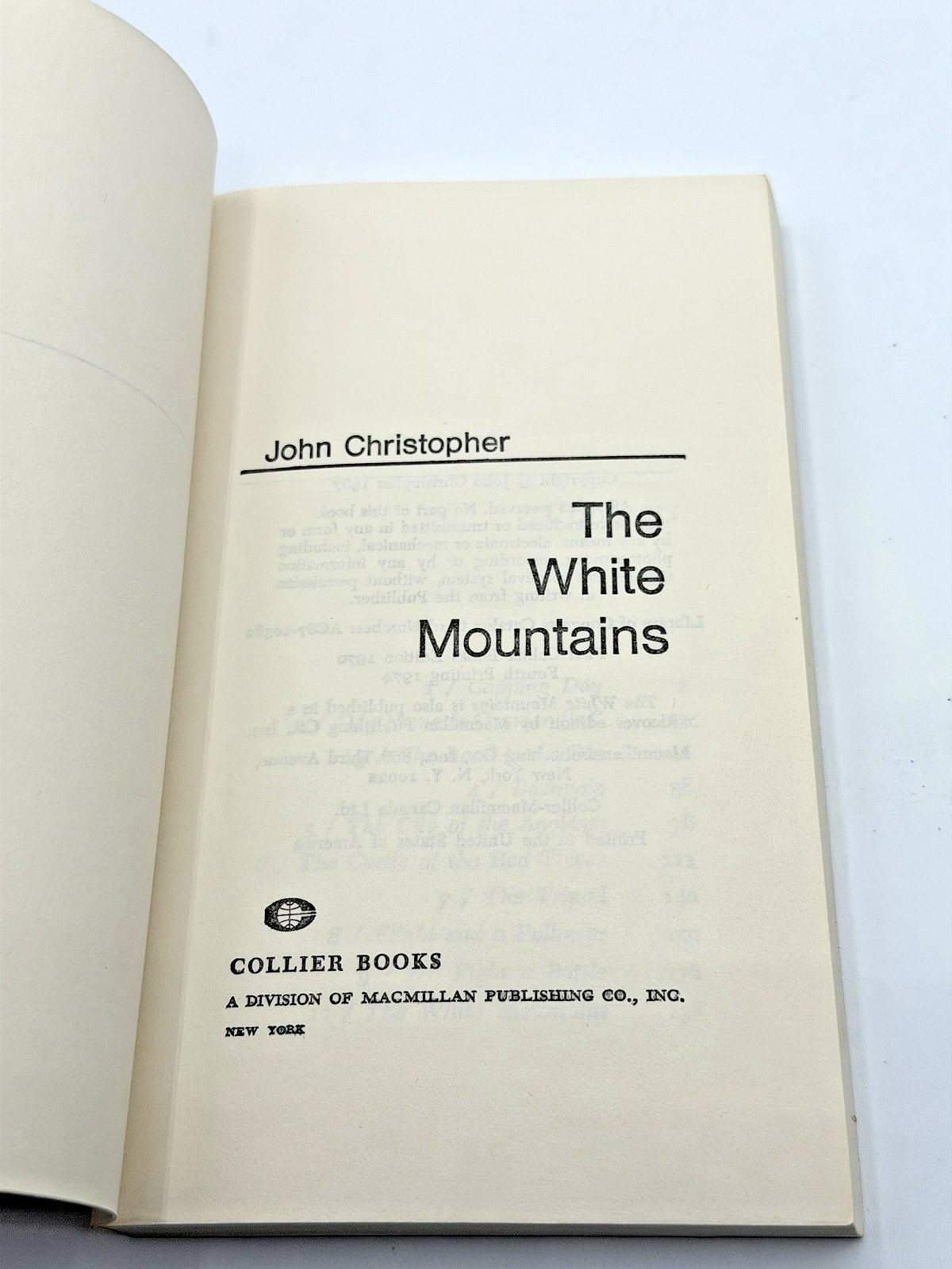 Science Fiction Trilogy One by John Christopher 3 Paperbacks (1974 4th Printing)
