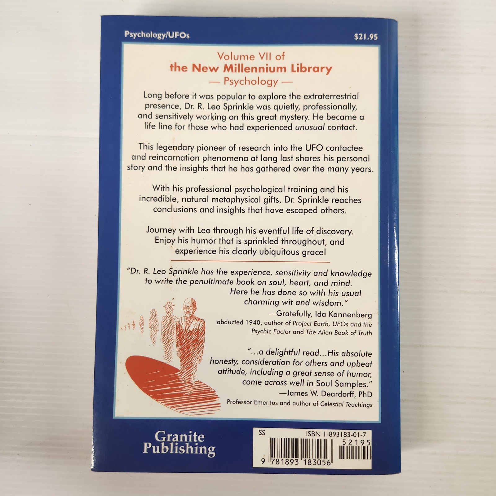 Soul Samples by Dr. R. Leo Sprinkle, Ph.D. Hardcover Book