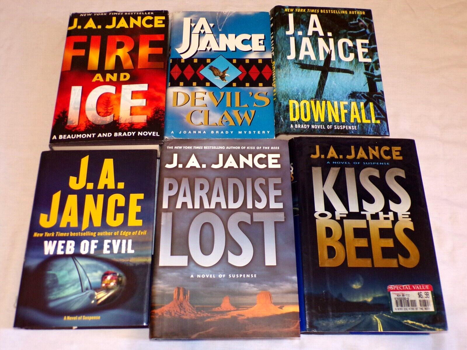 Lot 6 J.A. Jance Joanna Brady Mystery Series 1st Edition HB Book Kiss of Bees