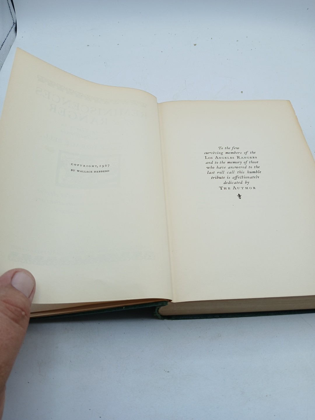 Reminiscences Of A Ranger Major Horace Bell HC Book 1927