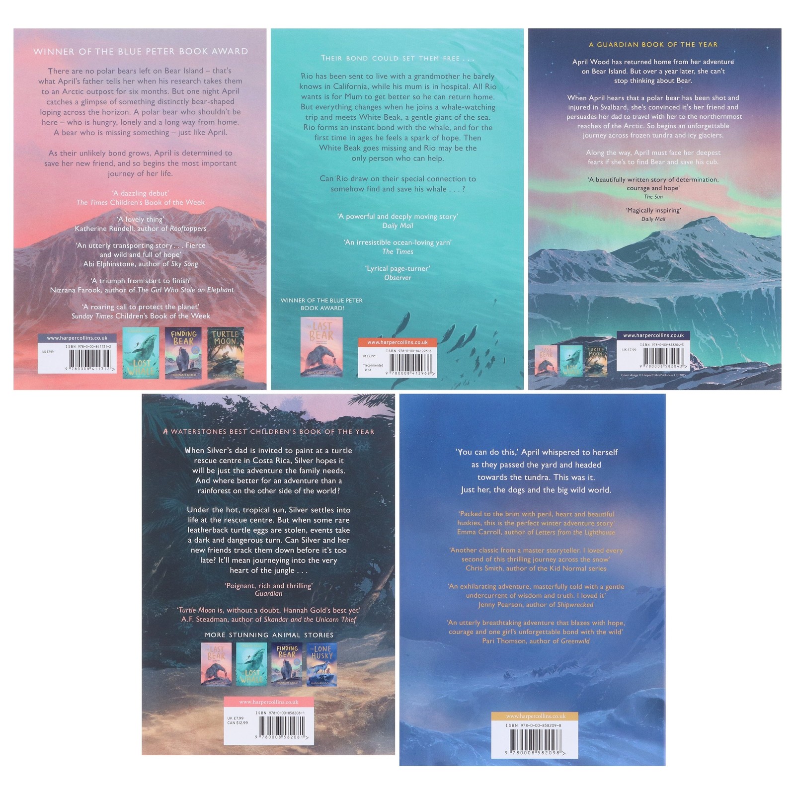 Hannah Gold Colllection Illustrated 5 Books Set – Ages 8+ – Paperback/Hardback