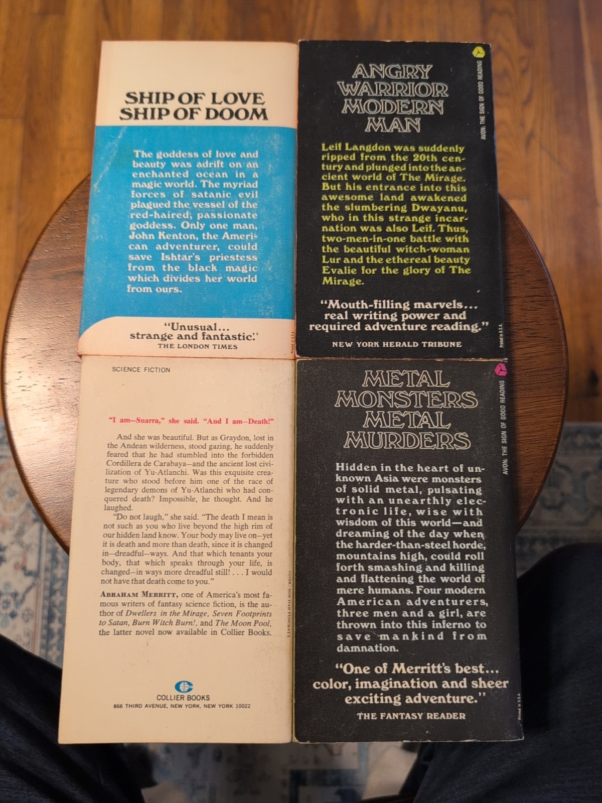 A. MERRITT 4 Book Lot ’60’s/70s The Ship of Ishtar, The Metal Monster + More