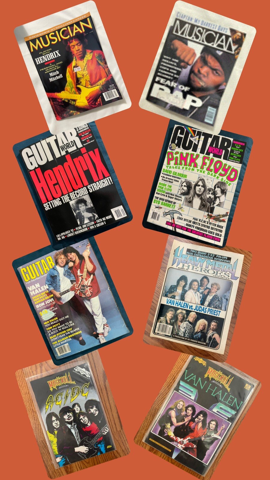 VINTAGE MUSICIAN MAGAZINE LOT ROCK N ROLL GUITAR 133 PCS HENDRIX SOUND SHEETS