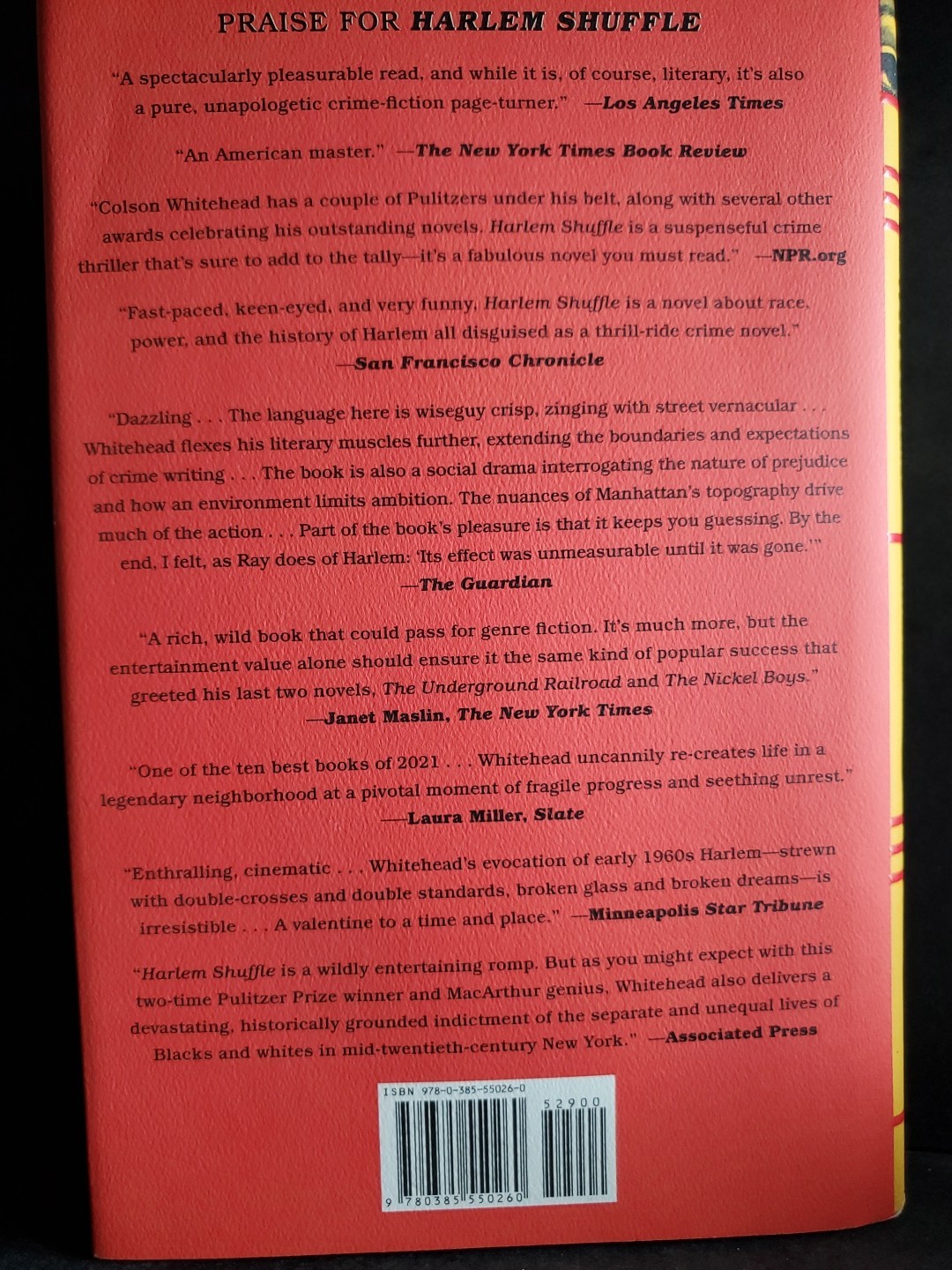 Colson Whitehead – CROOK MANIFESTO – Signed First Edition / First Printing (2023