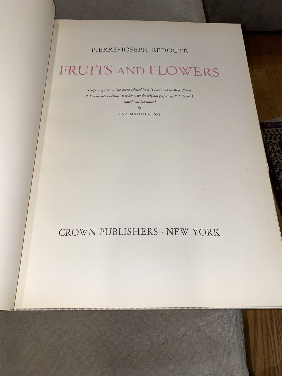 1956 Pierre Joseph Resolute Fruits & Flowers Eva Mannering Color Plates Rare