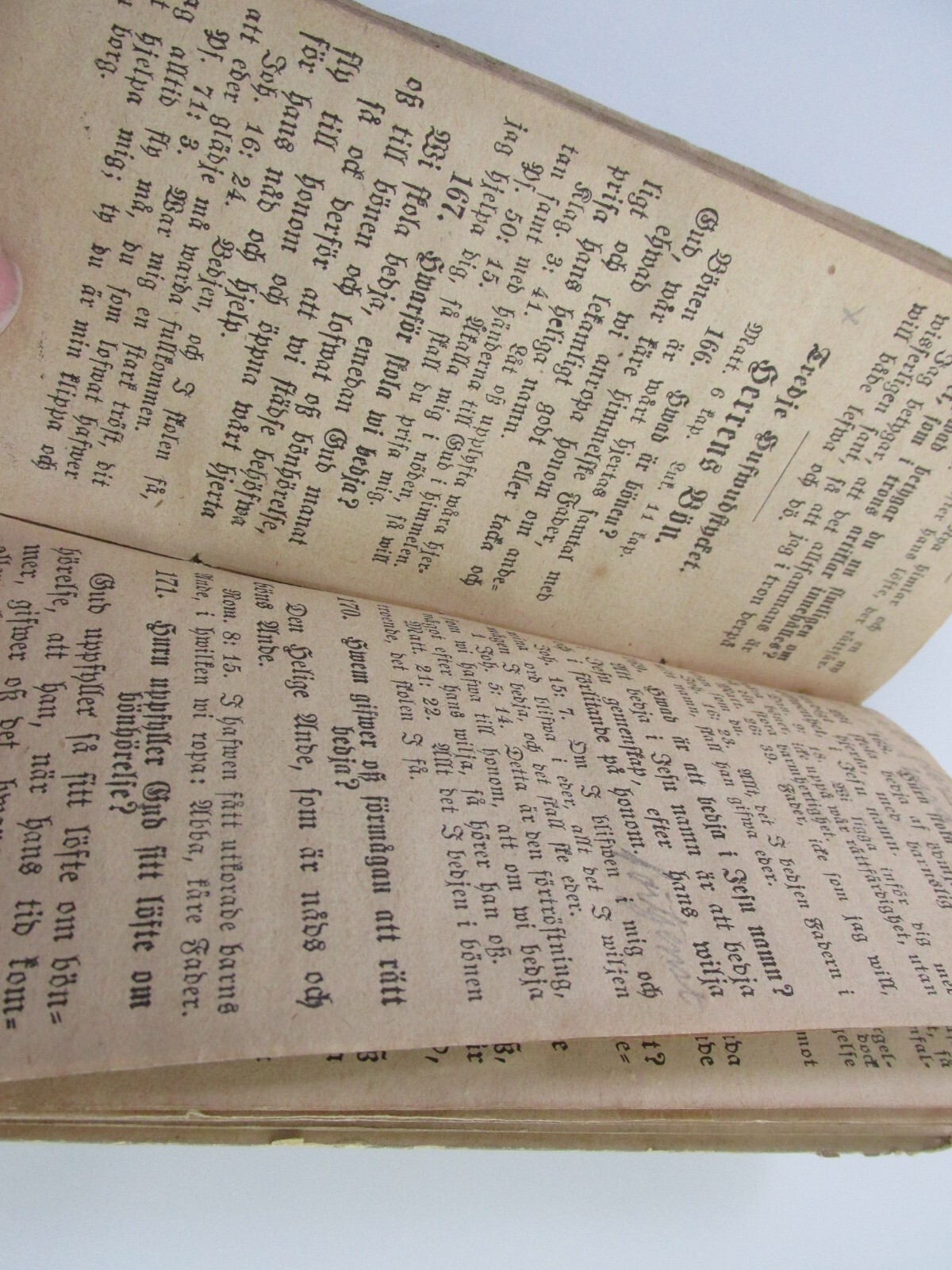 Antique Martin Luther Small Catechism 1878 Lilla Katekes Swedish Book Religious