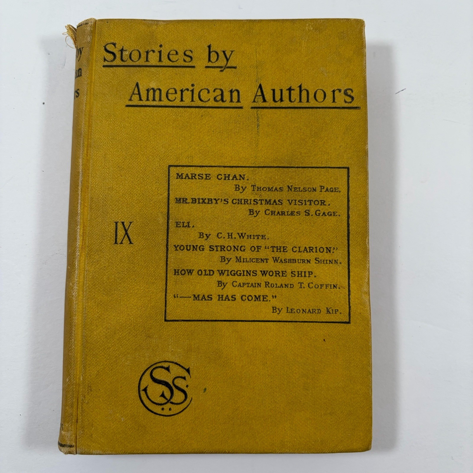 Stories by American Authors IX 1885 Hardcover Charles Scribner’s Sons