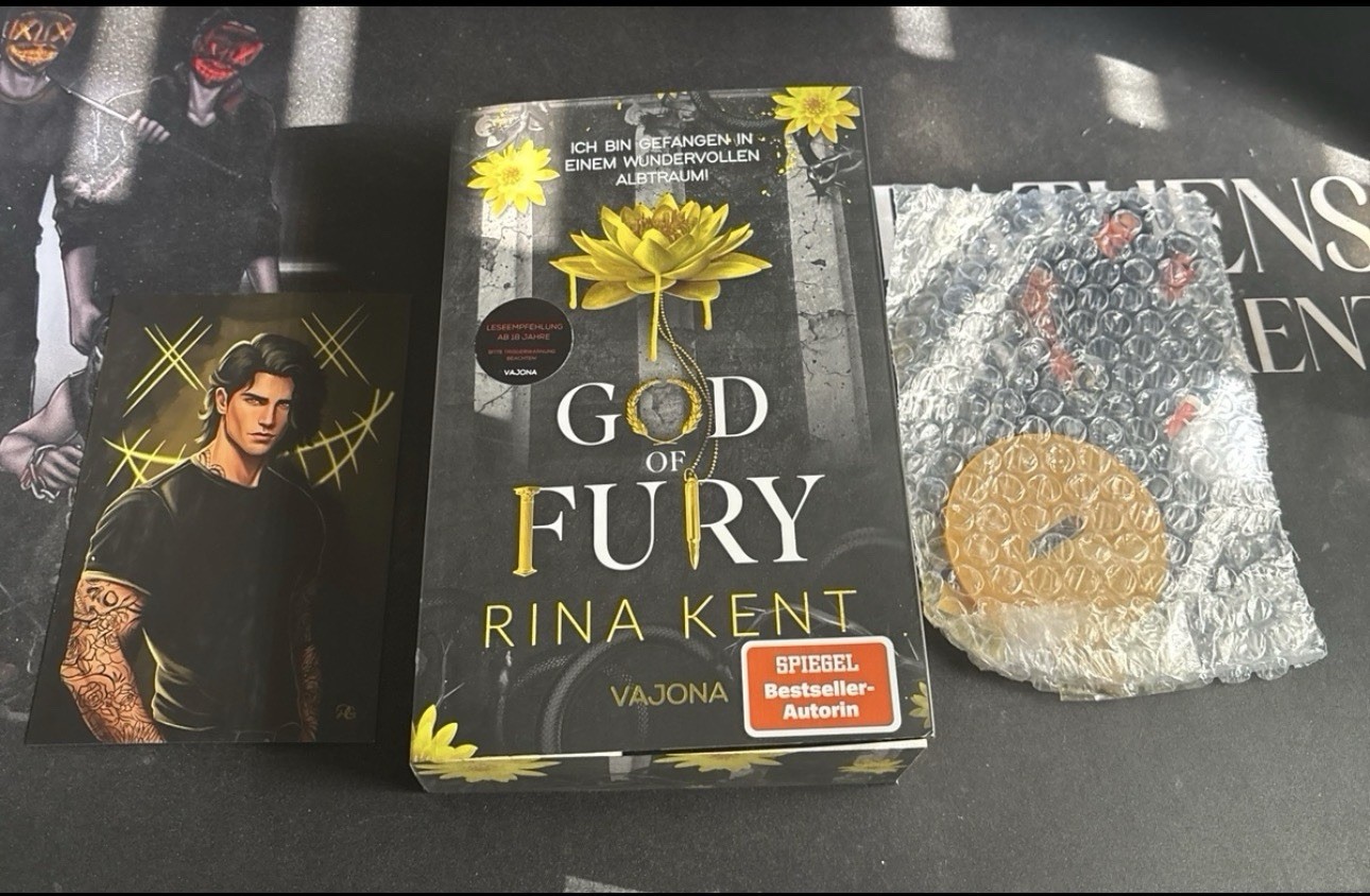 Rina Kent Legacy of Gods God of Fury German Edition + Print + Standee