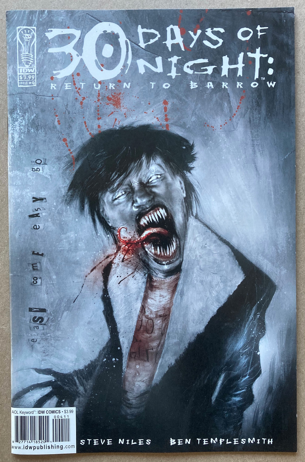 30 Days of Night Return to Barrow 4 (2004) NM+ IDW.