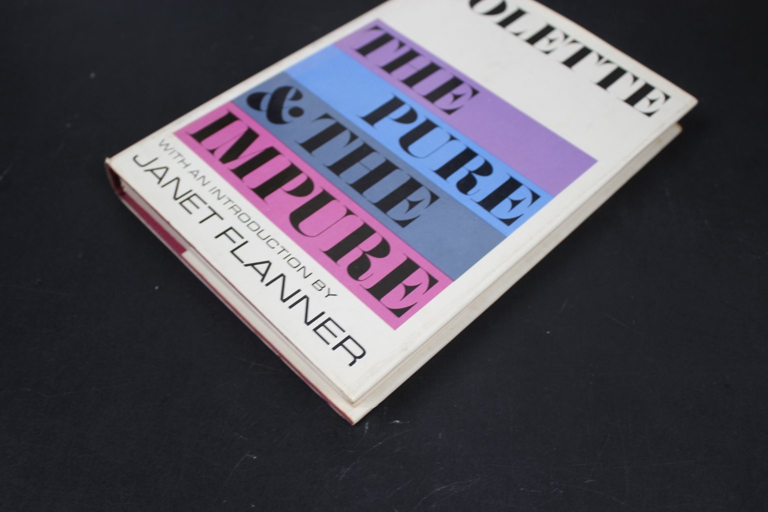 The Pure & The Impure Colette 1967 First Printing Farrar, Straus & Giroux