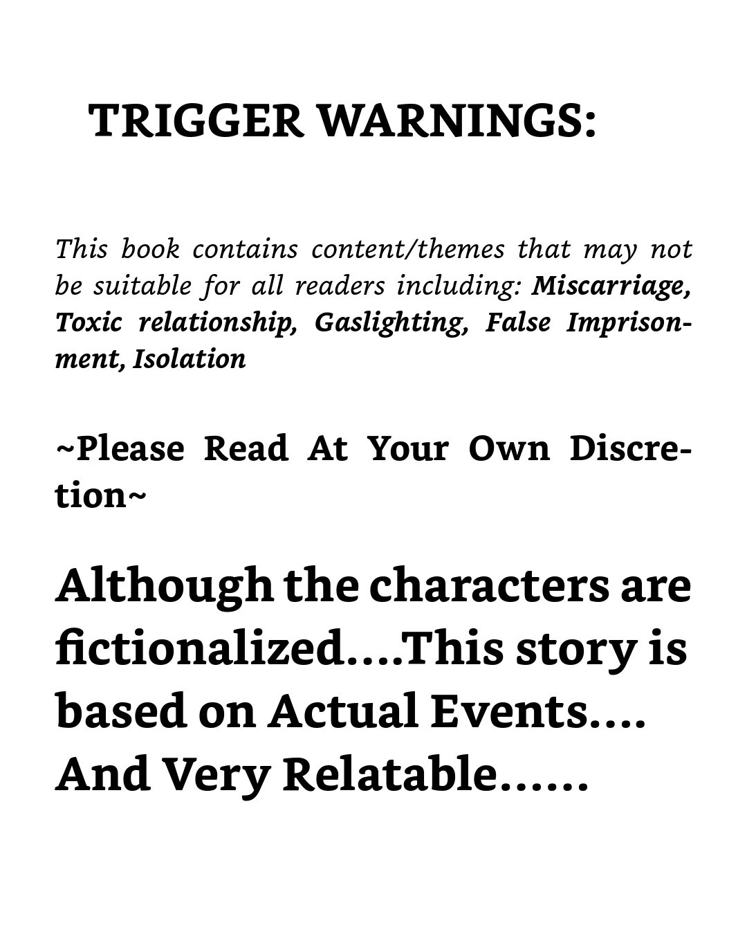 New! Signed Copy Titled “Fractured” Hard Cover: 116 Pages -Trigger Warnings ⚠️