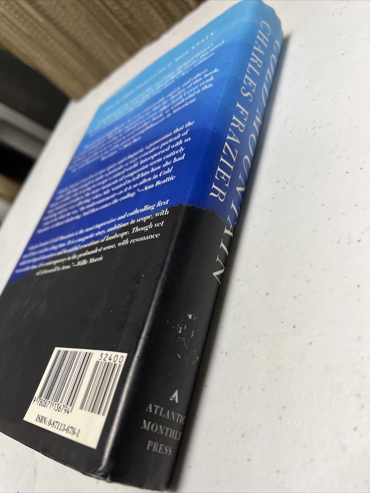 Charles Frazier / Cold Mountain A Novel 1st Edition 1997 Hardcover w/ DJ