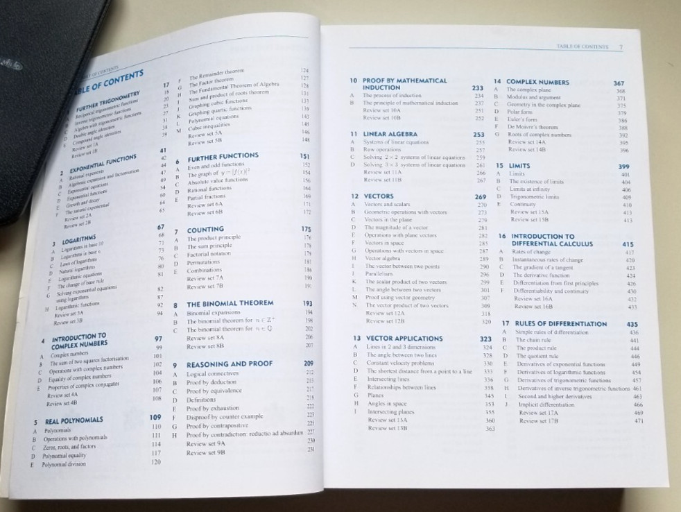 Haese IB Programme Mathematics Analysis & Approaches HL 2 Textbook 912 pages