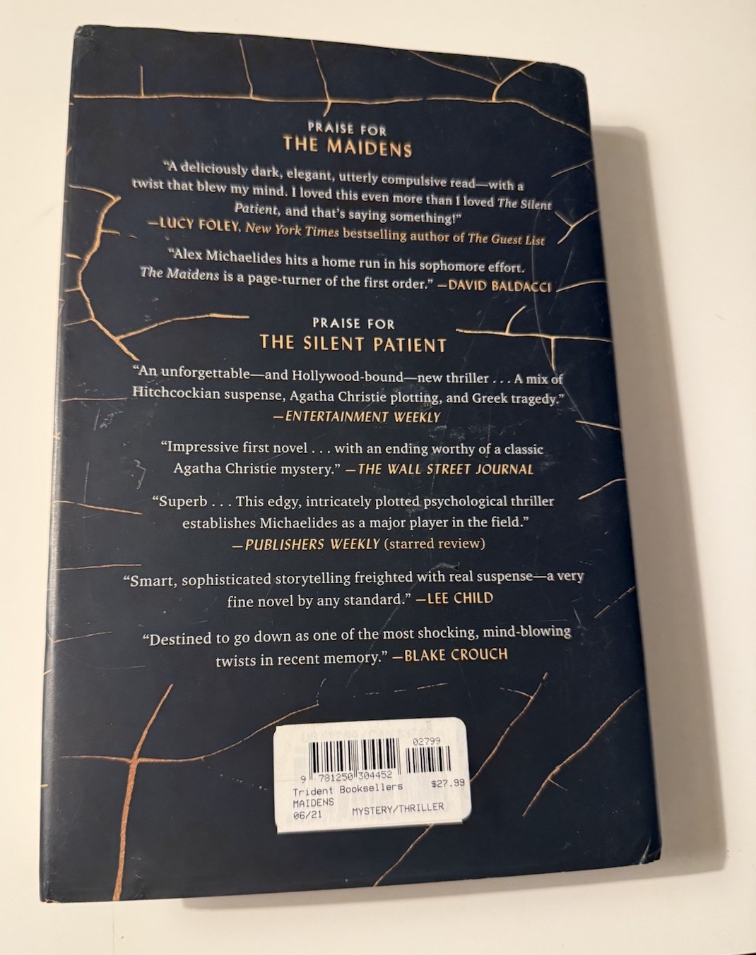 The Maidens – Alex Michaelides. SIGNED 1st Edition Hardcover Novel w. DJ 2021