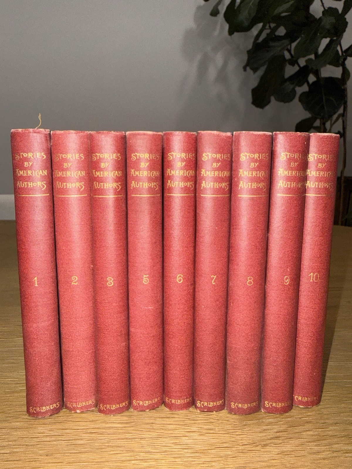 Stories by American Authors Vol I-X 10-Vol Set Illus Cloth Scribner’s 1896
