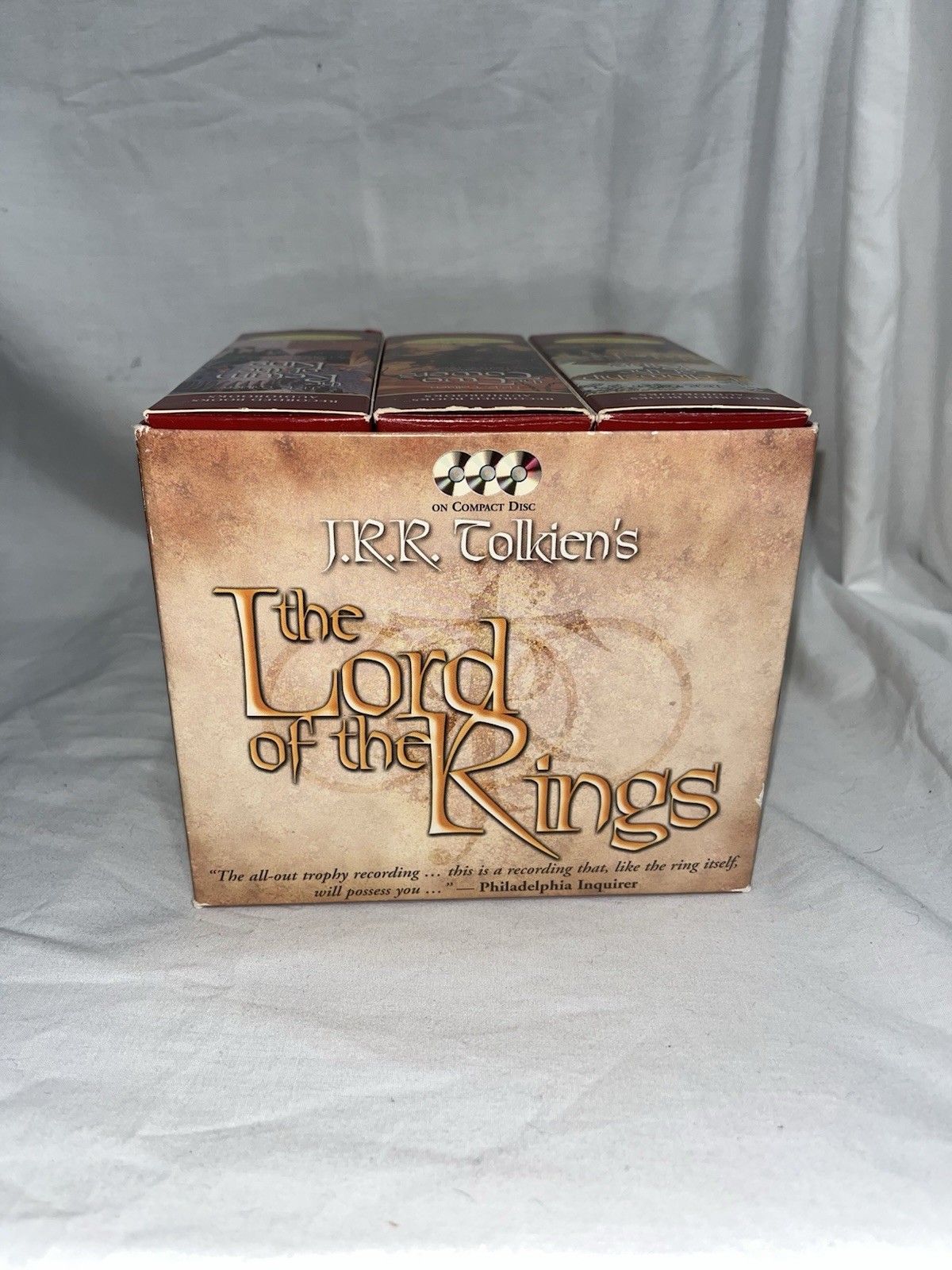 Lord of the Rings Trilogy Gift Box Set J.R.R. Tolkien CDs Unabridged Audiobooks!