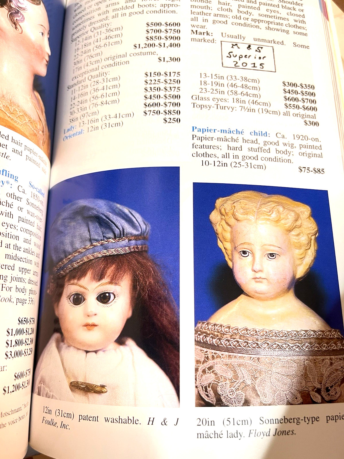16th Blue Book Dolls & Values Antique & Modern Jan Foulke Paperback 336 Pages