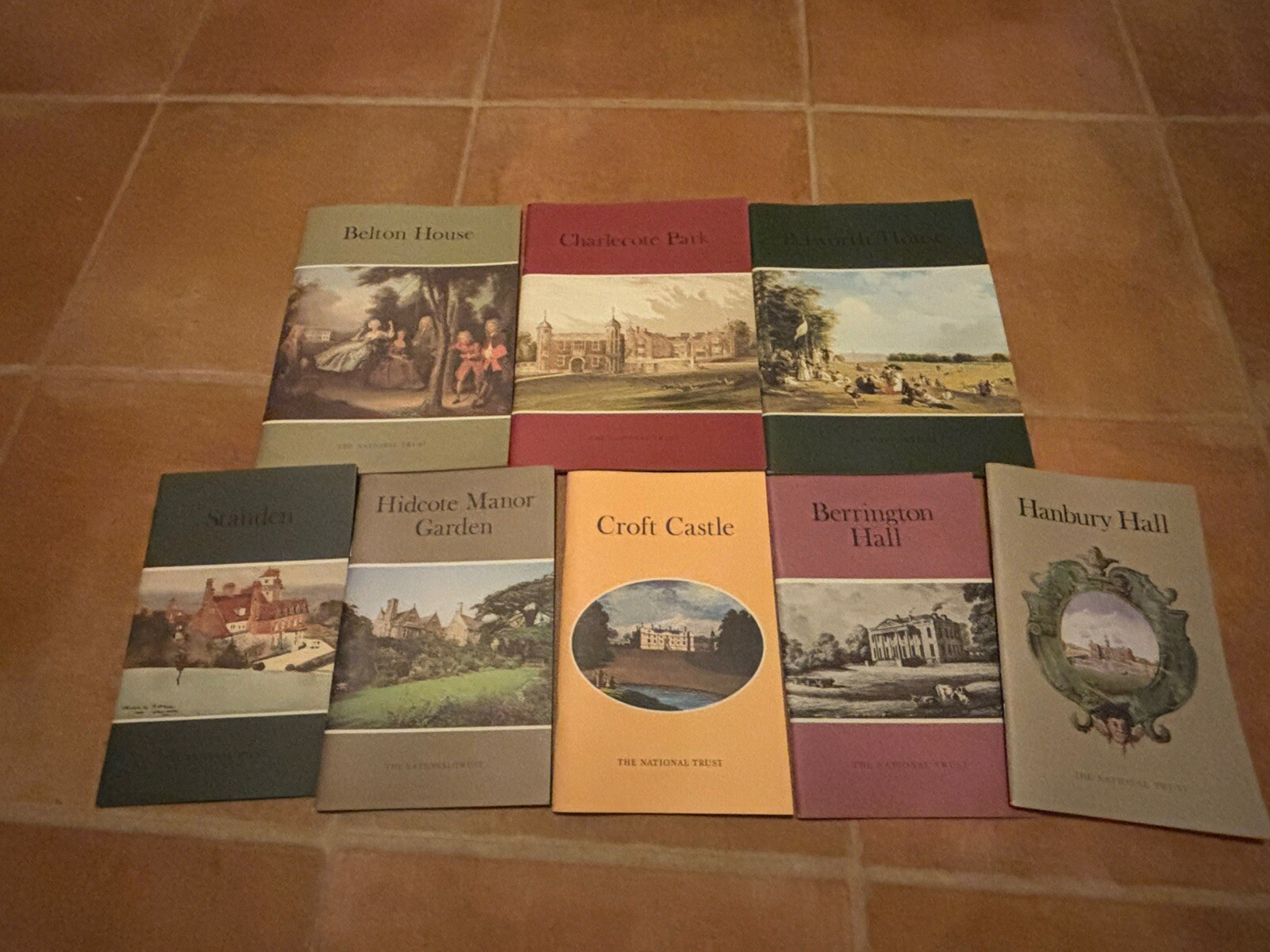 National Trust Paperback Book Vintage LOT x 8 England United Kingdom 80s