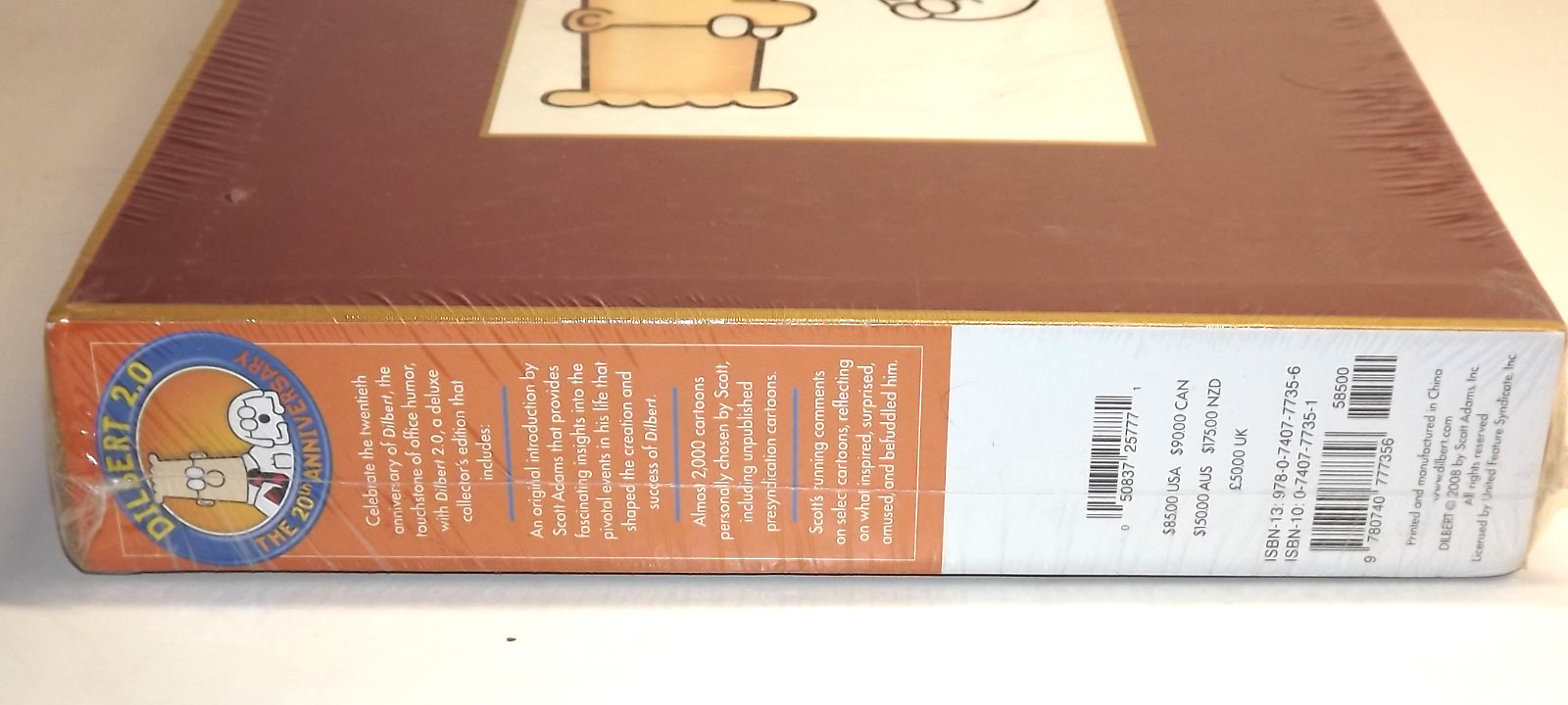 Dilbert 2.0 20 Years of Dilbert Anniversary Boxed Hardcover w Slipcase & DVD NIB