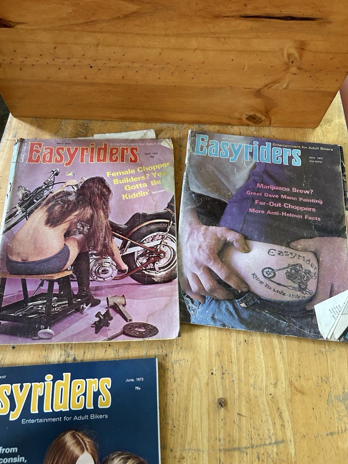 Easyrider Magazines Lot Of 12 Pre Owned Year 1972- 1976 All In The 1970s