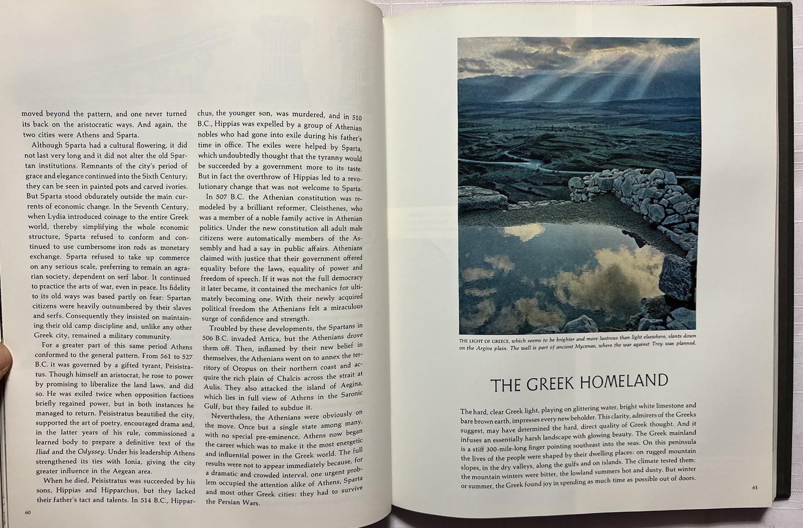 Classical Greece – Time Life Books – Great Ages Of Man Hardcover 192 pages 1967