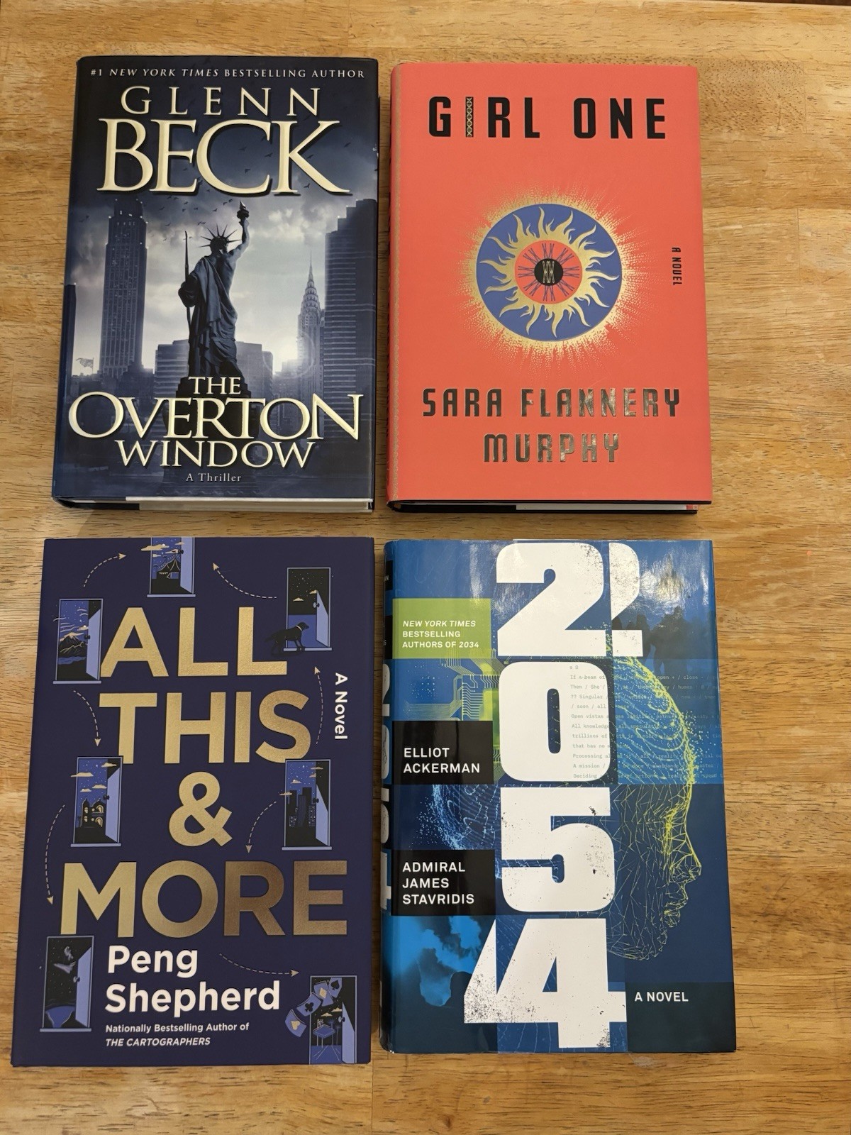 Lot of 4 Speculative Fiction Novels- Near Dystopian Future Science Fiction Books