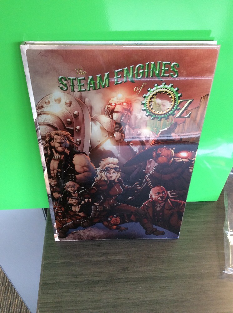 SDCC 18 Exclusive STEAM ENGINES OF OZ HARDCOVER Erik Hendrix Signed Metal Print