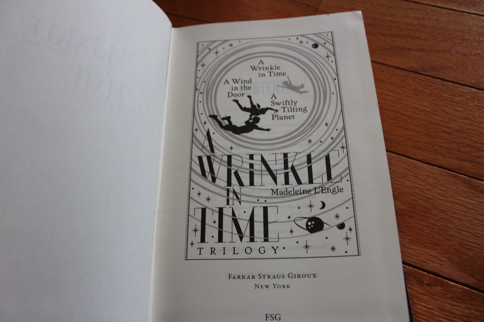 Deluxe Leather trilogy A Wrinkle in Time Madeleine L’Engle Farrar Straus Giroux