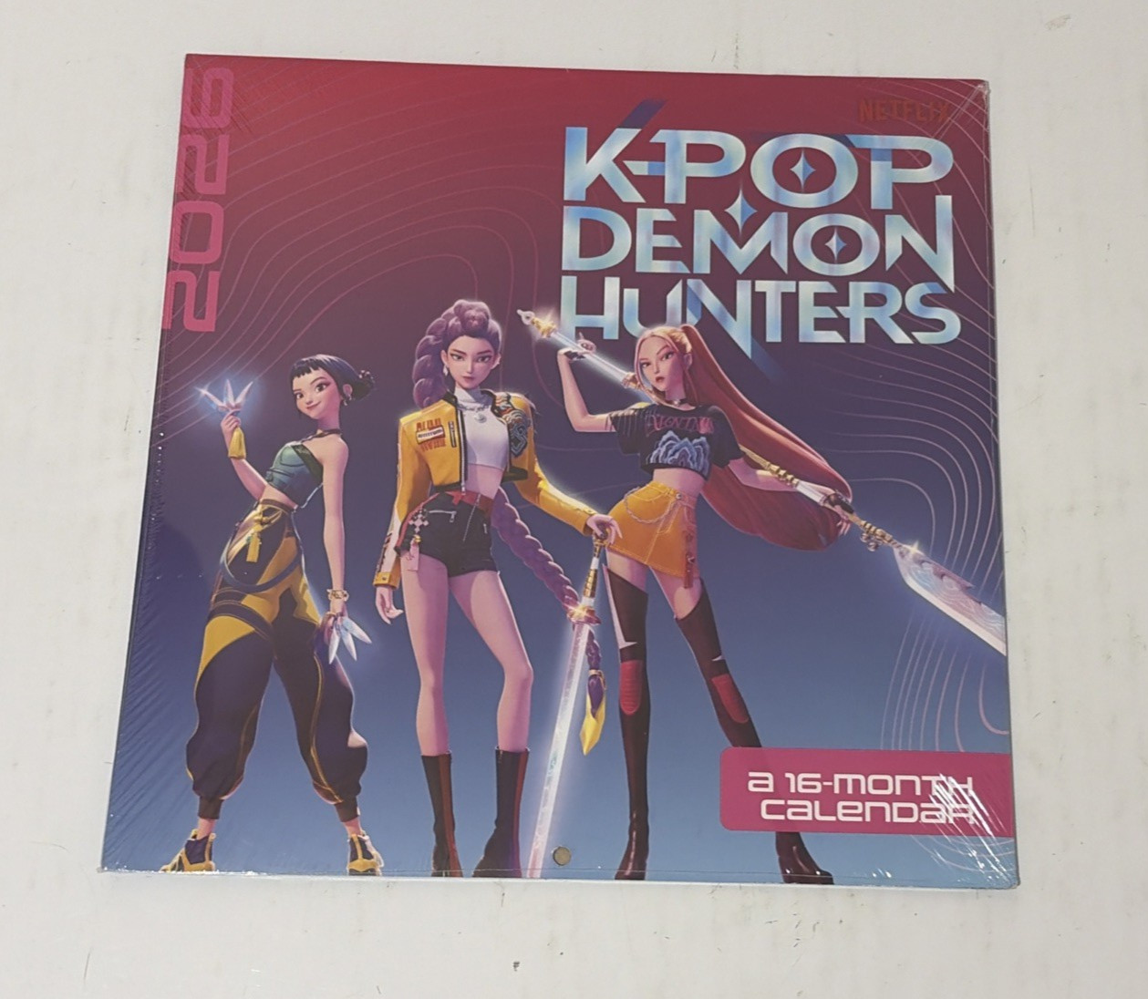 2026 Calendar Netflix Official K-Pop Demon Hunters 16-Month Square Wall, Impact