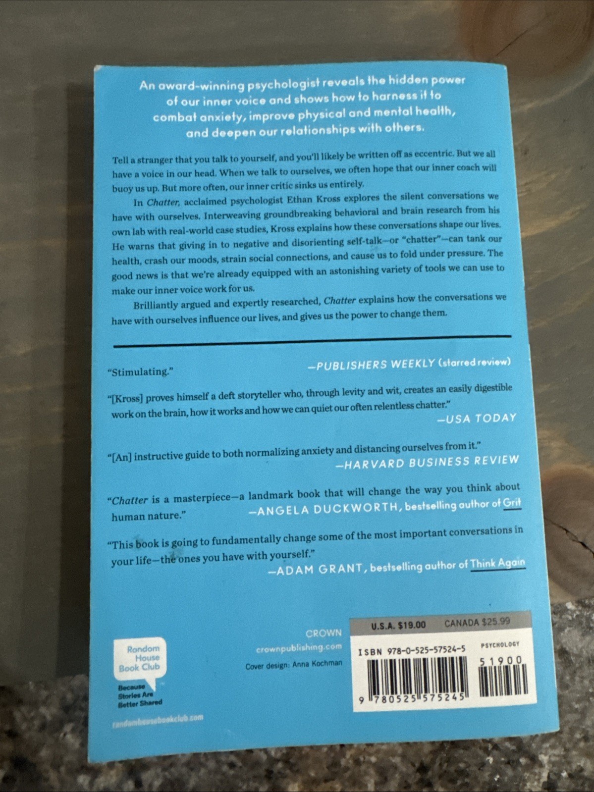 Chatter: The Voice in Our Head, Why It Matters, and How to Harness It by Kross