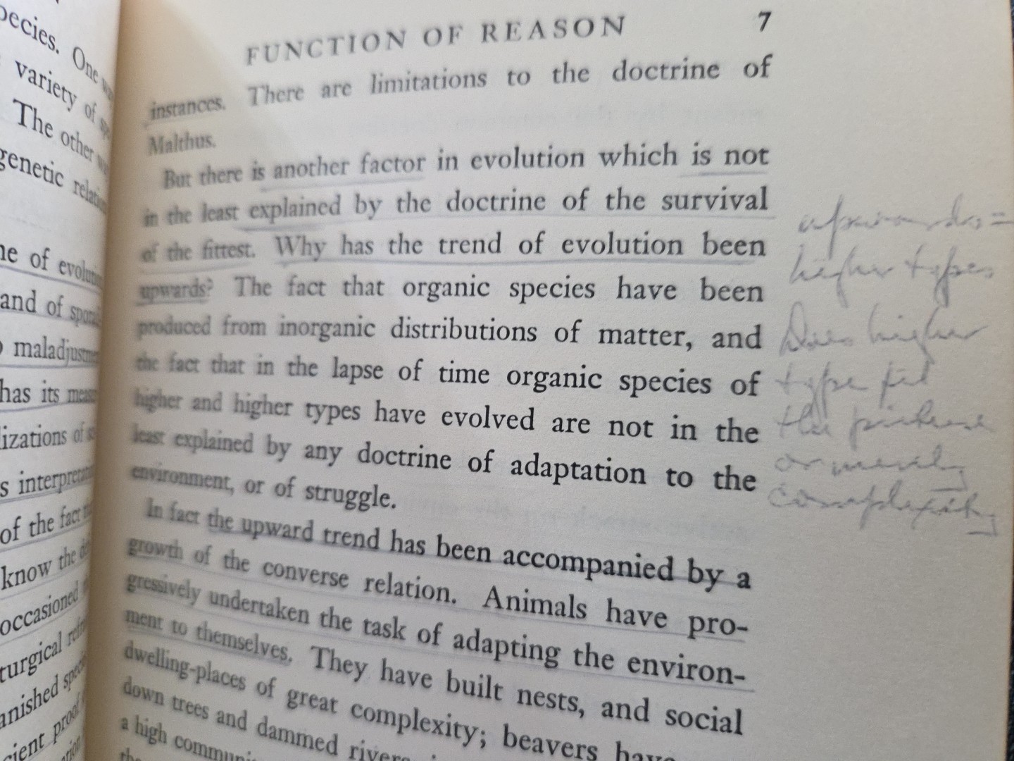 The Function of Reason by Alfred North Whitehead 1962 Beacon Press Paperback