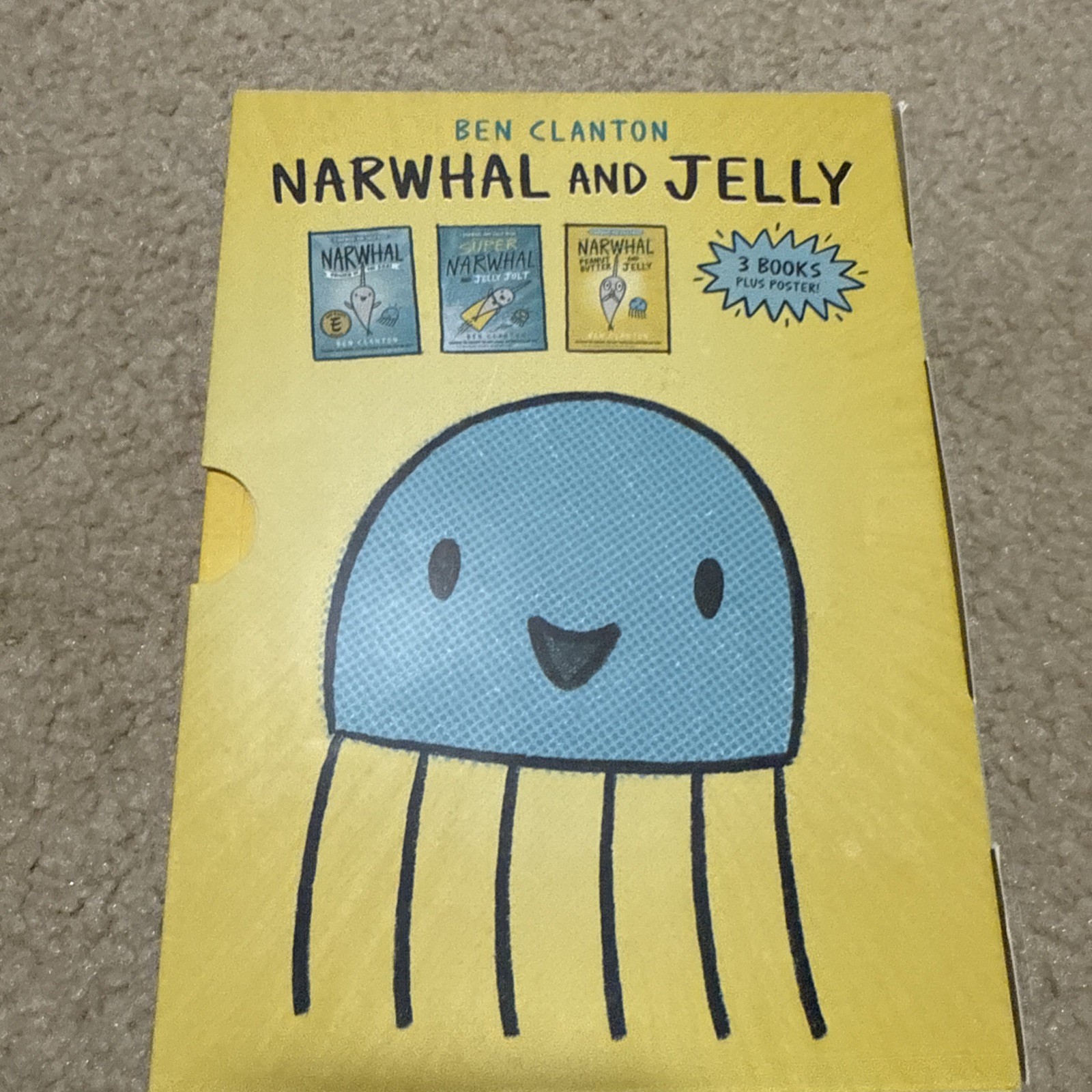 Ben Clanton Narwhal and Jelly Box Set (Paperback Books 1, 2, 3, AND Poster
