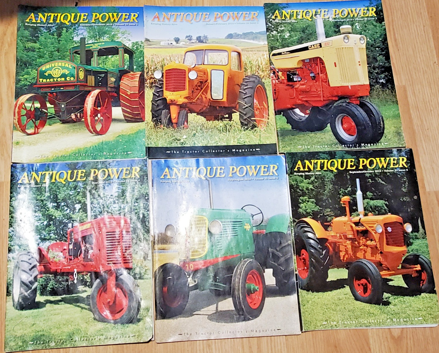 Lot Of 6 Antique Power Magazines 2010 Full Year The Tractor Collector’s Magazine
